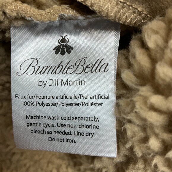 PETITE Medium Cardigan Sherpa Cascading -Proseccoo Bumblebella by Jill Martin - Picture 3 of 7